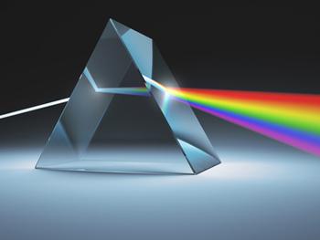 prism refracting light