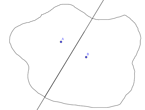 Two points and bisector