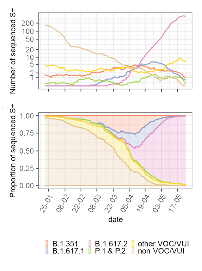 Strains over time