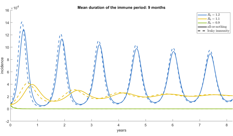 SIS model different assumptions