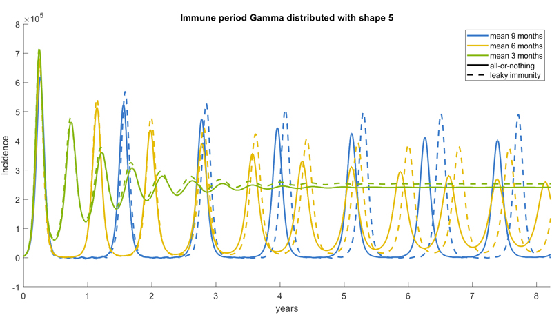 SIS model different assumptions