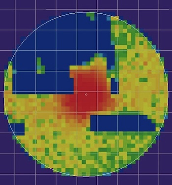 Posterior probability distribution