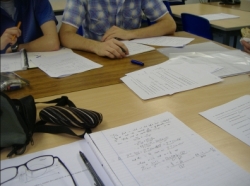 A desk full of papers