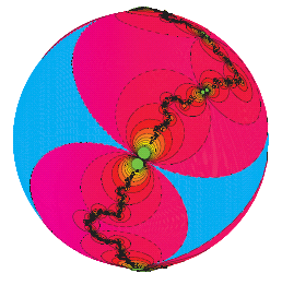 A tiling on the sphere at infinity.