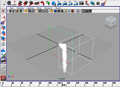 A view of this scene in the Maya interface.