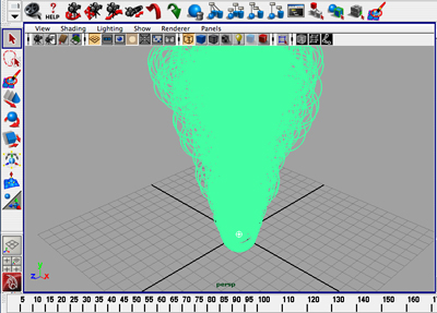 A view of this scene in the Maya interface.