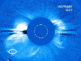 Figure 6: Image from SOHO's LASCO coronagraph.