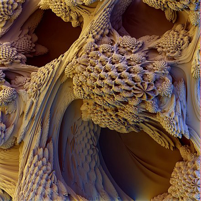 A detail of the 3D Mandelbrot set