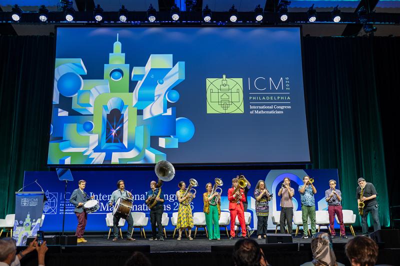 he West Philadelphia Orchestra at the ICM opening ceremony. Image: Simons Foundation.