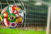 Football in net