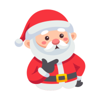 Confused Cartoon Santa