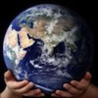 Image of the Earth in someone's hands