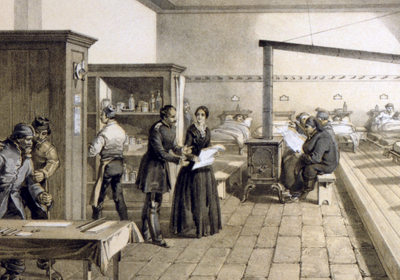 Nightingale in Scutari hospital