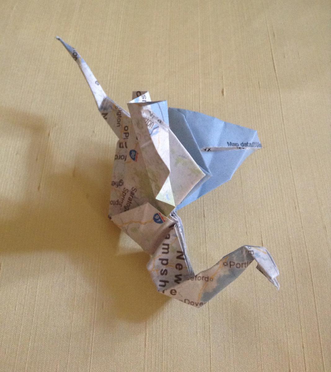 Origami bird